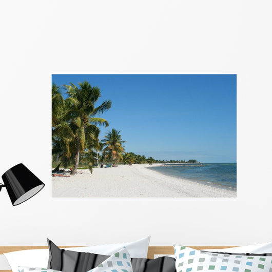 Lonely Caribbean beach, Key West, Florida Wall Mural