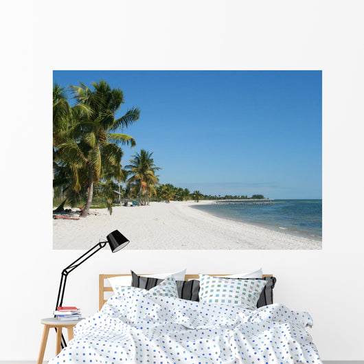 Lonely Caribbean beach, Key West, Florida Wall Mural