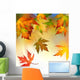 Falling Autumnal Leaves Wall Mural