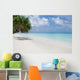 Beach With Palm Trees Wall Mural