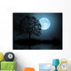 Moon and Tree Wall Mural