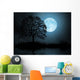 Moon and Tree Wall Mural