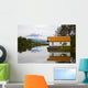 Open-Air Museum, Cottage Reflecting In Lake Wall Mural