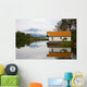 Open-Air Museum, Cottage Reflecting In Lake Wall Mural