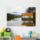 Open-Air Museum, Cottage Reflecting In Lake Wall Mural