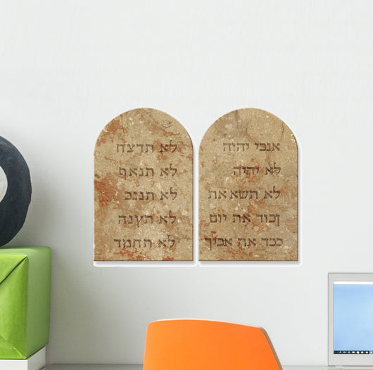 Ten Commandments Wall Decal