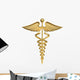 caduceus medical symbol Wall Decal