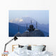 Domes Of Chitral Mosque With Trich Mir Mountain Peak In Background Wall Mural