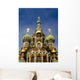 Ornate Exterior Of Church Of Spilled Blood Wall Mural