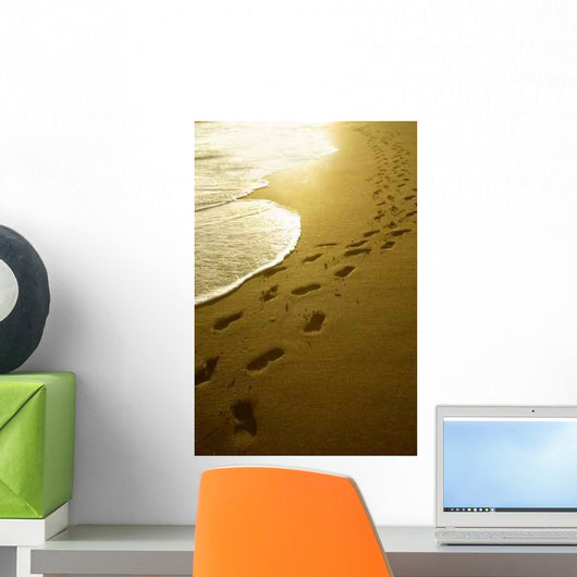 Footprints Sunrise Wall Decal