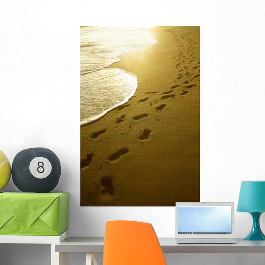 Footprints Sunrise Wall Decal