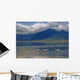 Flamingoes In Crater Lake At Ngorongoro Wall Mural
