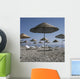 Palapas And Sun Loungers On Beach Wall Mural
