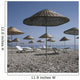 Palapas And Sun Loungers On Beach Wall Mural