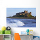 View From Ocean Of Bamburgh Castle Wall Mural