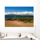 Gorse And Rhododendron Bushes Along Coast Wall Mural