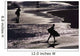Silhouettes Of Surfers On Beach Wall Mural