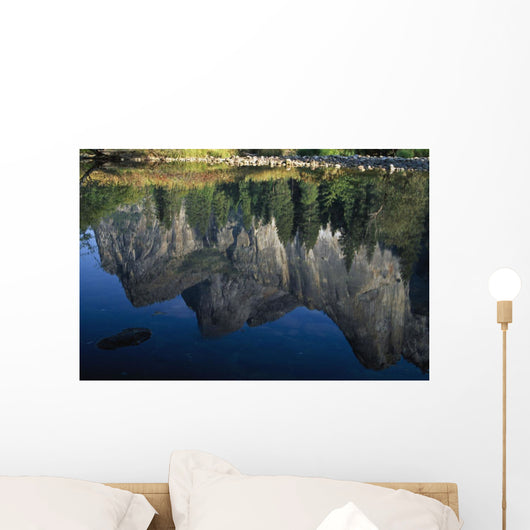 Reflections In Mered River Wall Mural