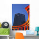 Smurfit-Stone Building Behind Wrigley Square Columns, Low Angle View Wall Mural