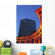 Smurfit-Stone Building Behind Wrigley Square Columns, Low Angle View Wall Mural