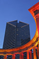Smurfit-Stone Building Behind Wrigley Square Columns, Low Angle View Wall Mural
