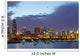 Chicago Skyline At Dusk Wall Mural