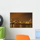 Chicago Skyline At Night Wall Mural