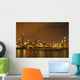 Chicago Skyline At Night Wall Mural
