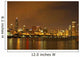 Chicago Skyline At Night Wall Mural