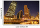 Skyscrapers Along Chicago River At Night Wall Mural