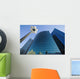 Wacker Drive Building With Street Lamp In Foreground, Low Angle View Wall Mural