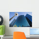 Wacker Drive Building With Street Lamp In Foreground, Low Angle View Wall Mural