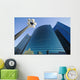 Wacker Drive Building With Street Lamp In Foreground, Low Angle View Wall Mural
