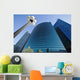 Wacker Drive Building With Street Lamp In Foreground, Low Angle View Wall Mural