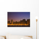 Chicago Downtown Skyline At Night Wall Mural