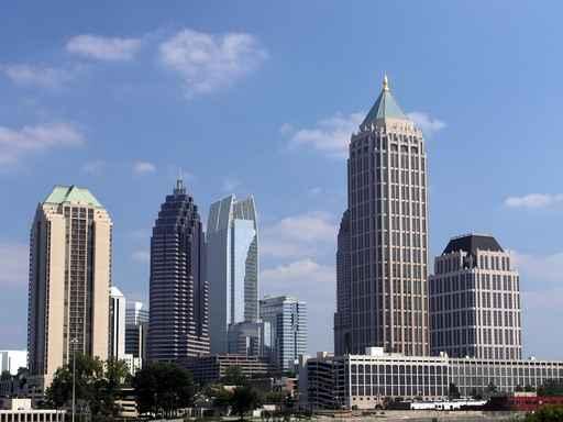 Midtown Atlanta Skyline Wall Decal