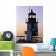 Nantucket Brant Point Lighthouse At Sunrise Wall Mural