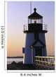 Nantucket Brant Point Lighthouse At Sunrise Wall Mural