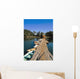 Old Wooden Pier And Boats In Harbor Wall Mural
