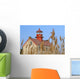 Lighthouse In Wheat Field Wall Mural