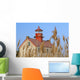 Lighthouse In Wheat Field Wall Mural