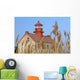 Lighthouse In Wheat Field Wall Mural