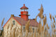 Lighthouse In Wheat Field Wall Mural
