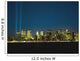 Lower Manhattan Skyline And World Trade Centre Memorial Lights Wall Mural