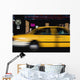 Blurred Yellow Taxi Wall Mural
