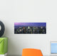 Aerial View Of Midtown Manhattan Illuminated At Dusk Wall Mural