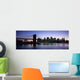 Sunset Over Lower Manhattan And Brooklyn Bridge Wall Mural
