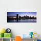 Sunset Over Lower Manhattan And Brooklyn Bridge Wall Mural