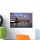 Brooklyn Bridge And Lower Manhattan At Dusk Wall Mural