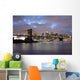 Brooklyn Bridge And Lower Manhattan At Dusk Wall Mural